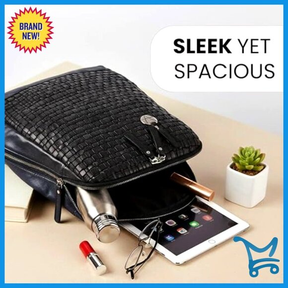 12.5 Inch Genuine Leather Backpack with Adjustable Straps main image 4